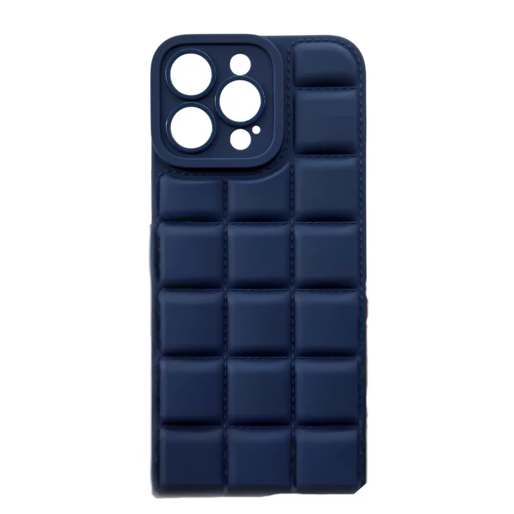 Funda Silicona Chocolate iPhone 14 Pro Max Azul