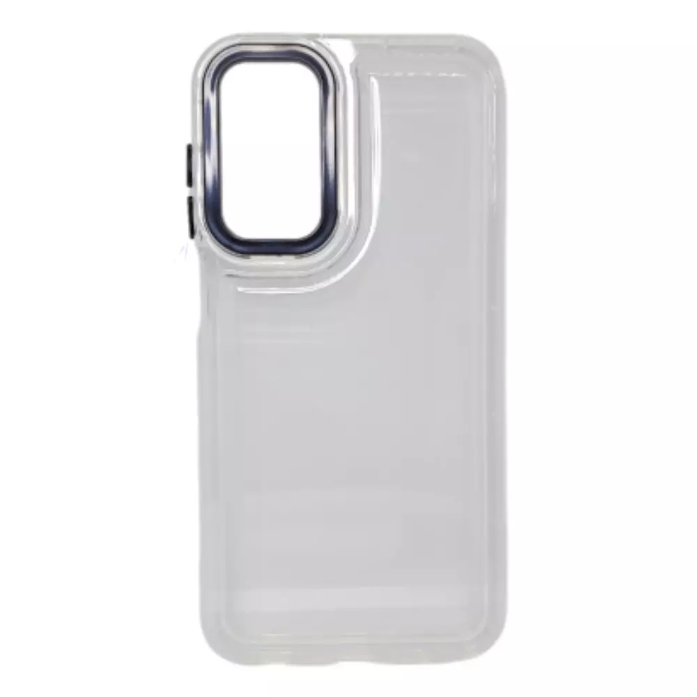 Funda Transparente Con Color Samsung A04s Blanco