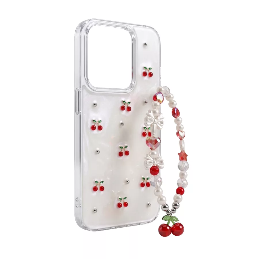 Funda Cereza Con Strap iPhone 17