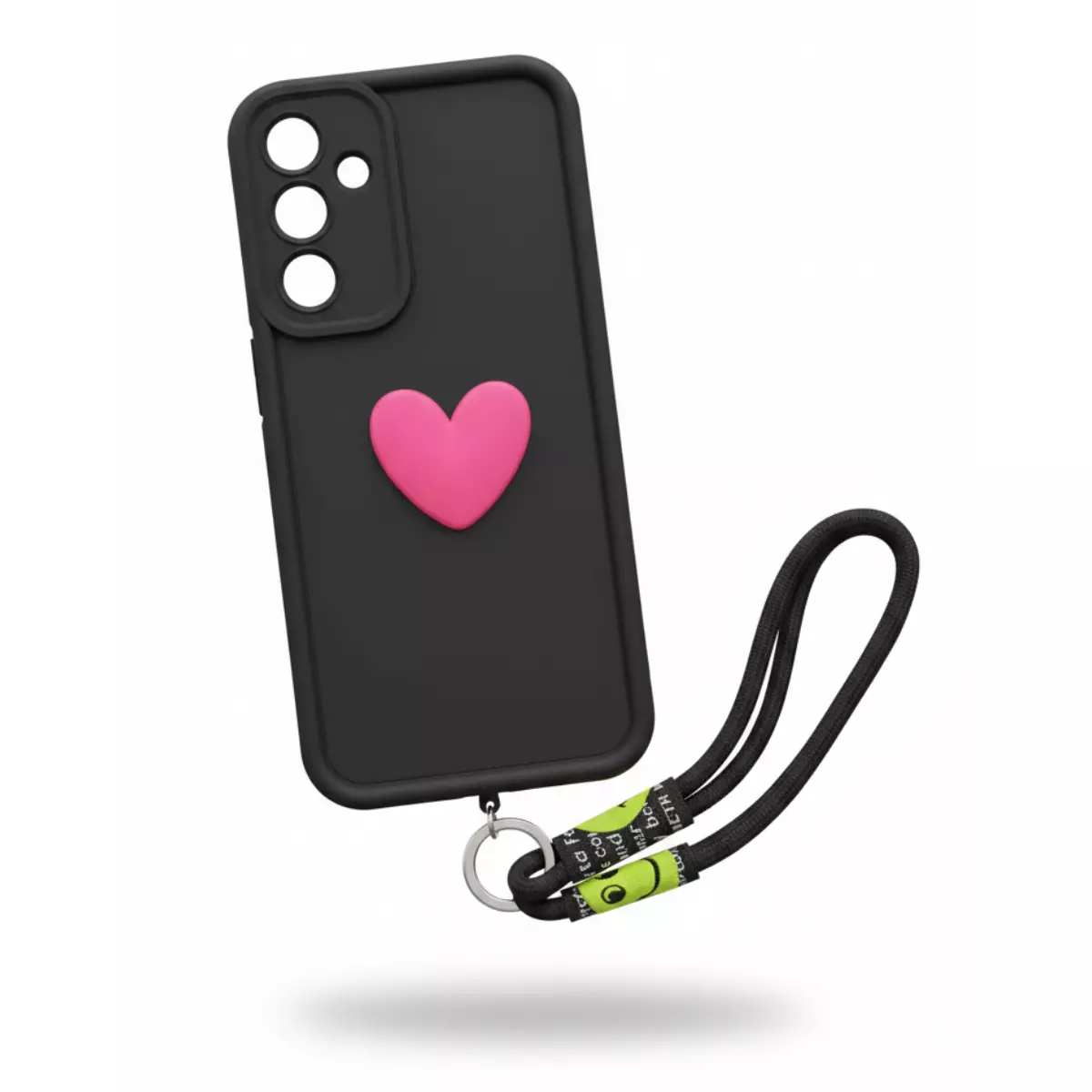Funda Silicona Con Strap Samsung S25 Edge Negro