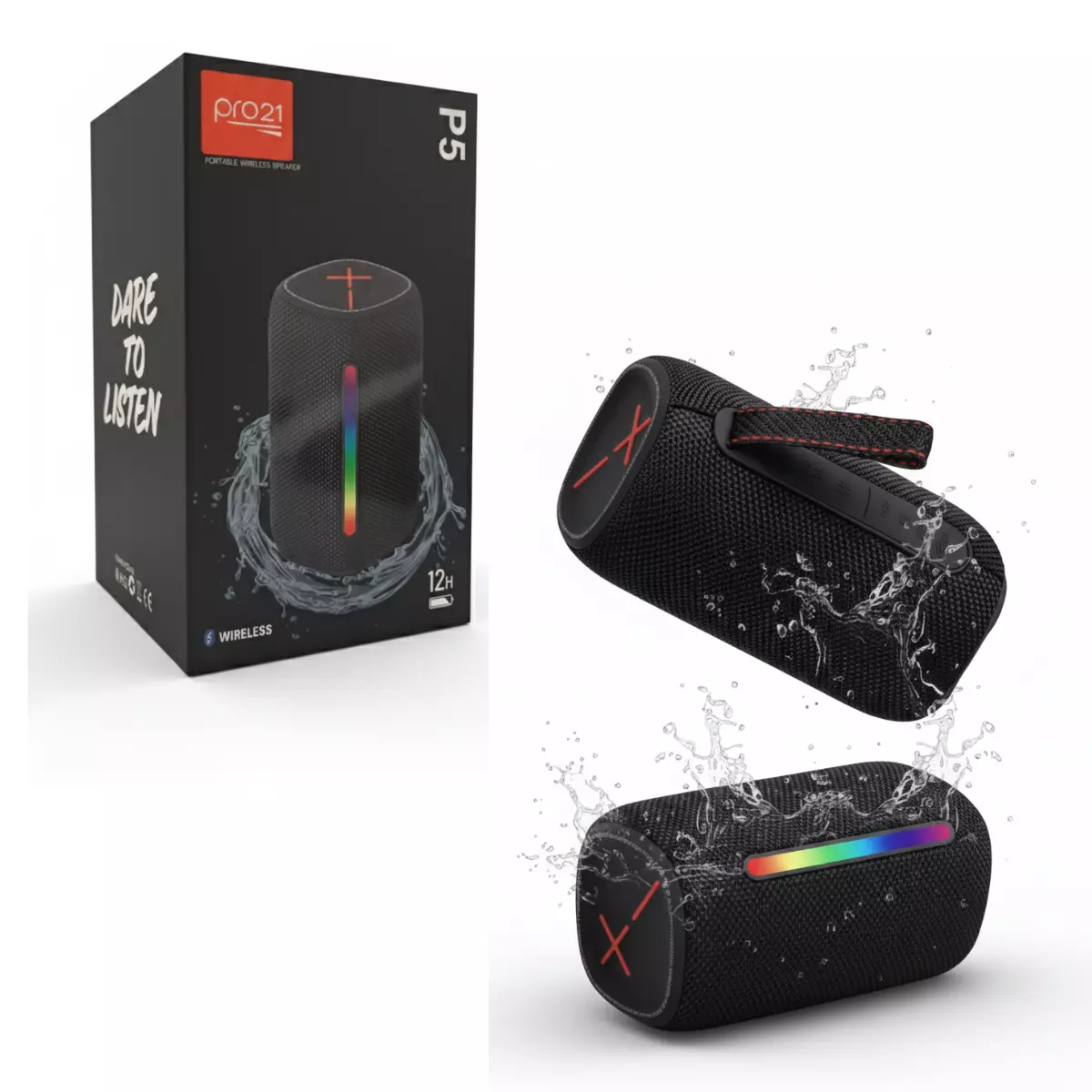 Parlante Bluetooth Con Led P5 - Pro21