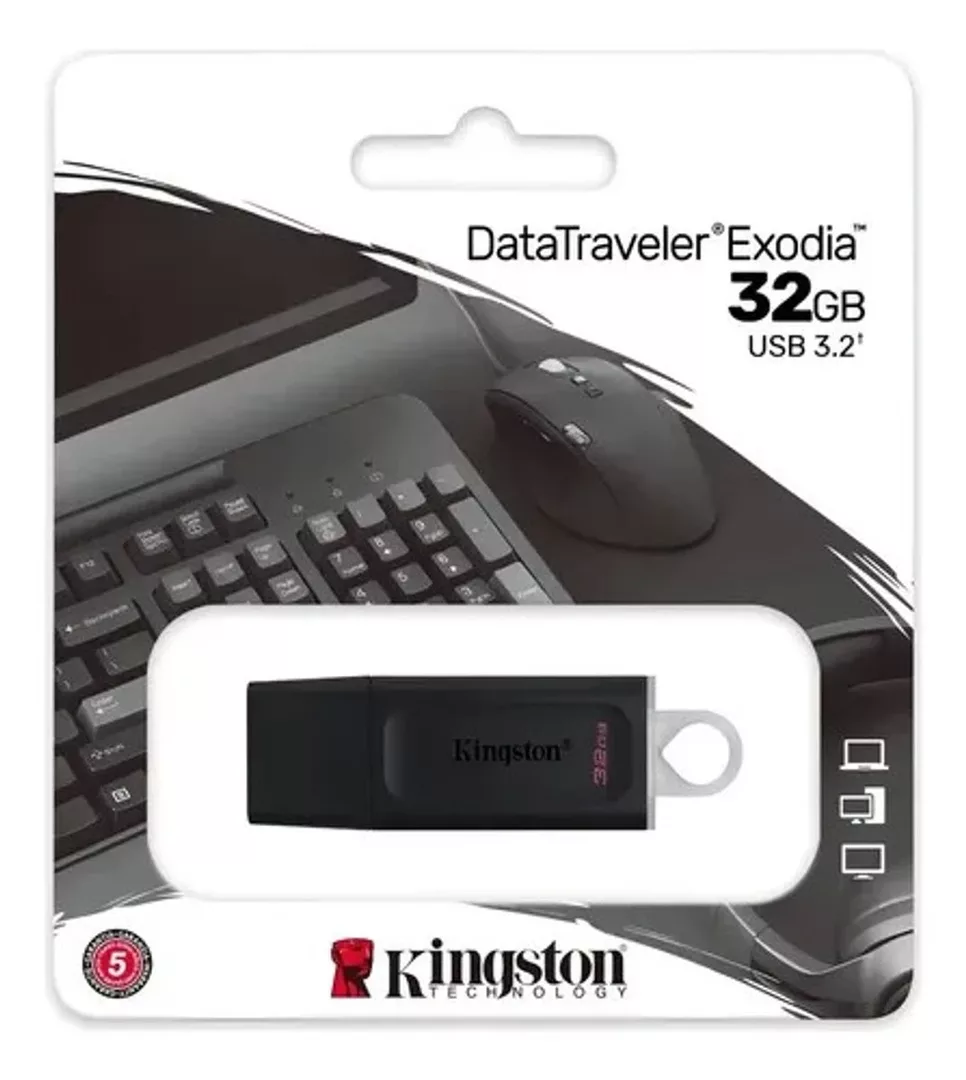 Pendrive Kingston Datatraveler Exodia 32GB Negro