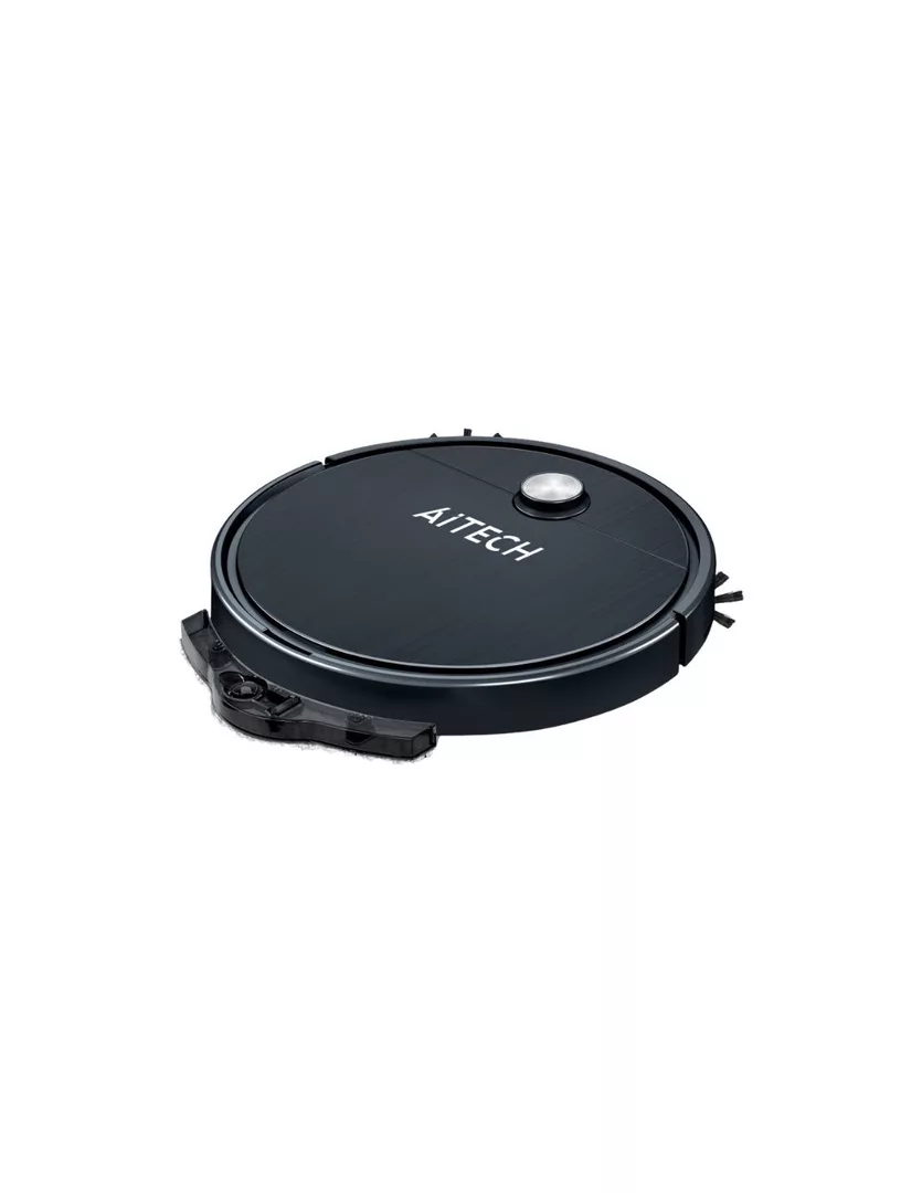 Aspiradora Robot Inteligente Con Control Remoto Aitech Negro