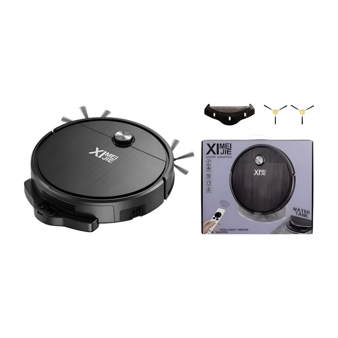 Aspiradora Robot Inteligente Con Control Remoto Negro
