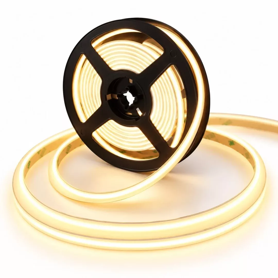Tira Led Cob Luz Calida Sin Fuente 12v 10w 5m H-476 WQ
