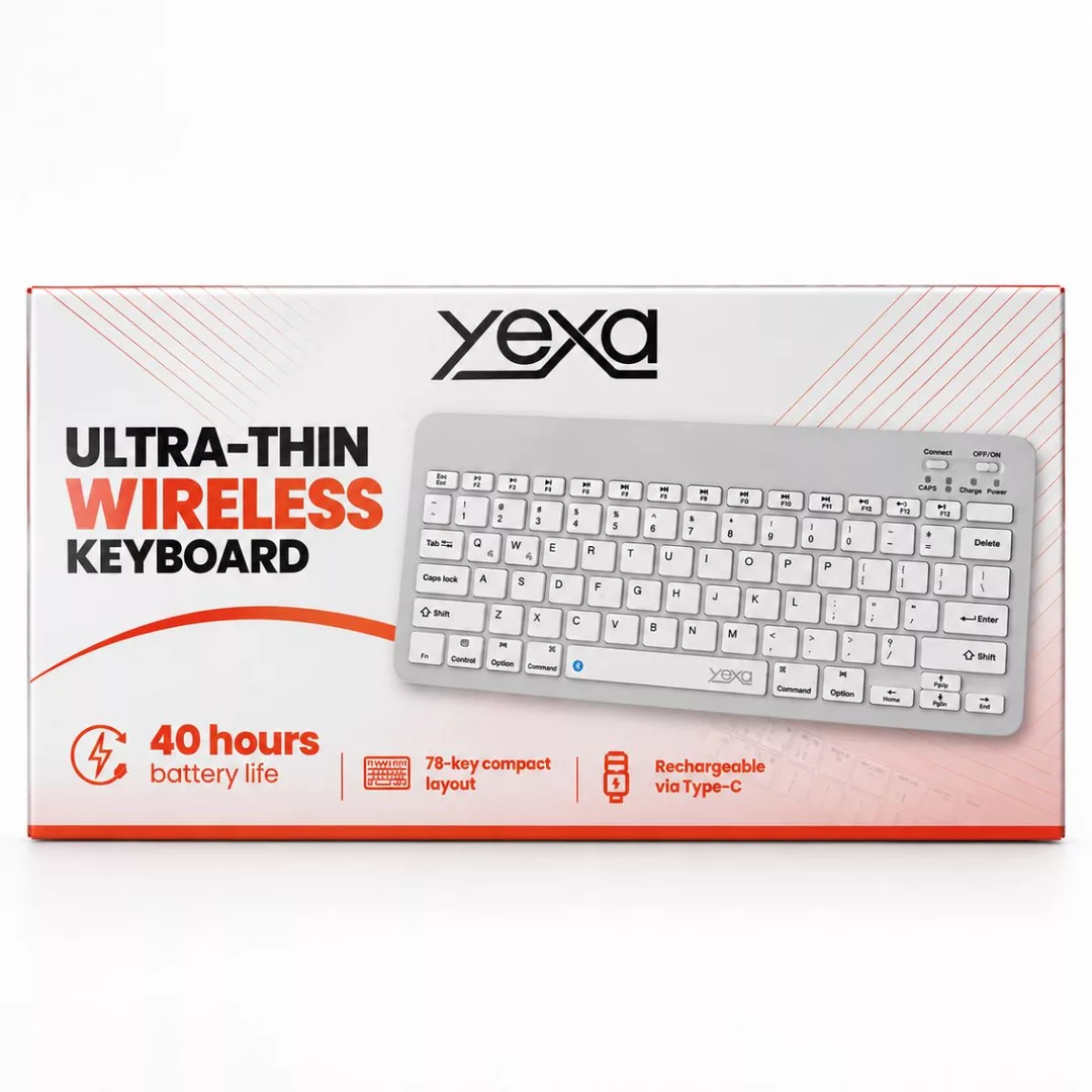 Teclado Inalambrico Recargable Tipo C  Yexa