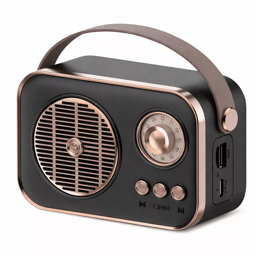 Parlante Bluetooth Y Radio Vintage Recargable Rs-m4 WQ