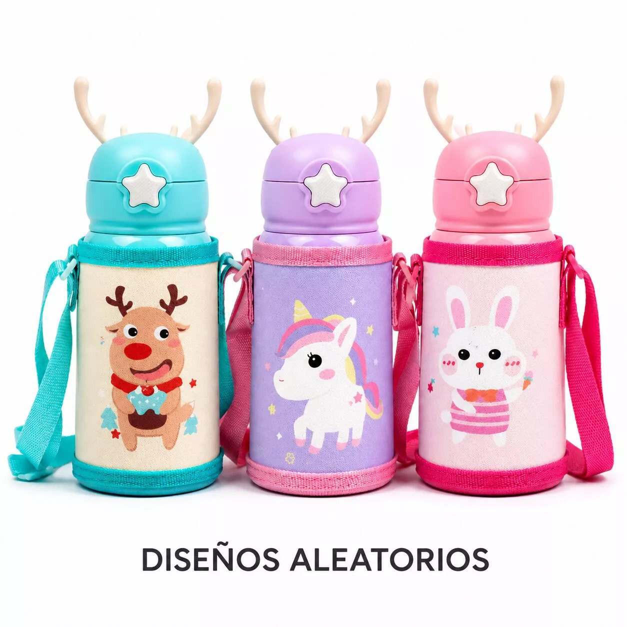 Botella Plastica Infantil C/correa Y Pico Retractil 500ml T-292 WQ