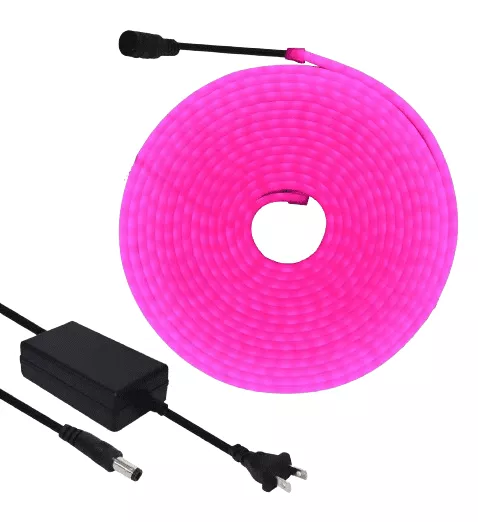 Tira Led Neon 12v Con Fuente (5 Mts) Violeta WQ