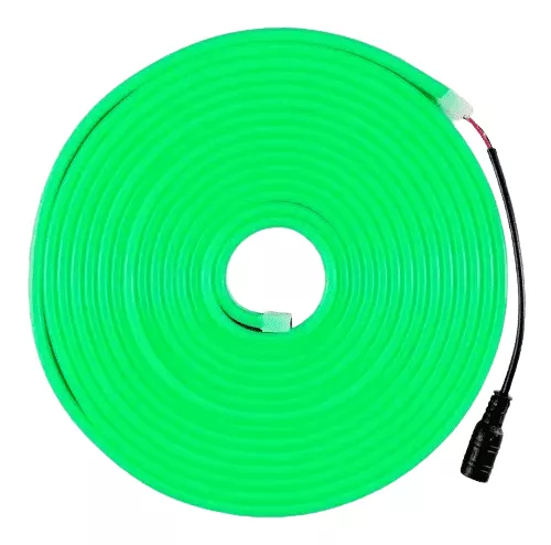 Tira Led Neon 12v Con Fuente (5 Mts) Verde WQ
