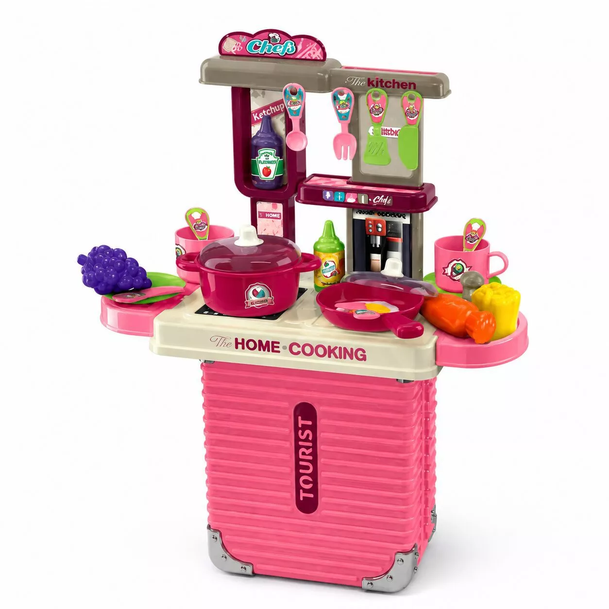 Set De Cocina Infantil 3 En 1 Tipo Valija Con Accesorios 008-301a WR