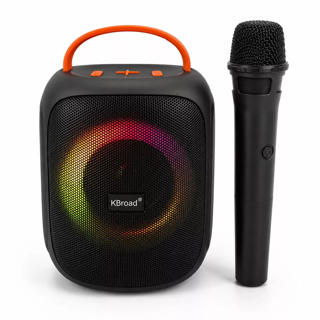 Parlante Portátil 3 Pulgadas 12w Con Micrófono Inalámbrico Y Luz Rgb Kts-1716 WR
