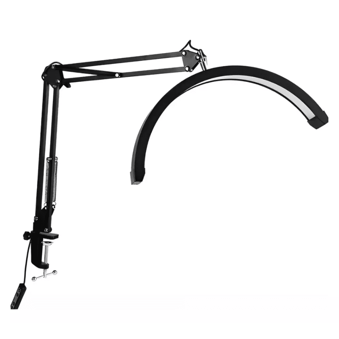 Lámpara Velador Media Luna Base Articulada Led-83022 WR