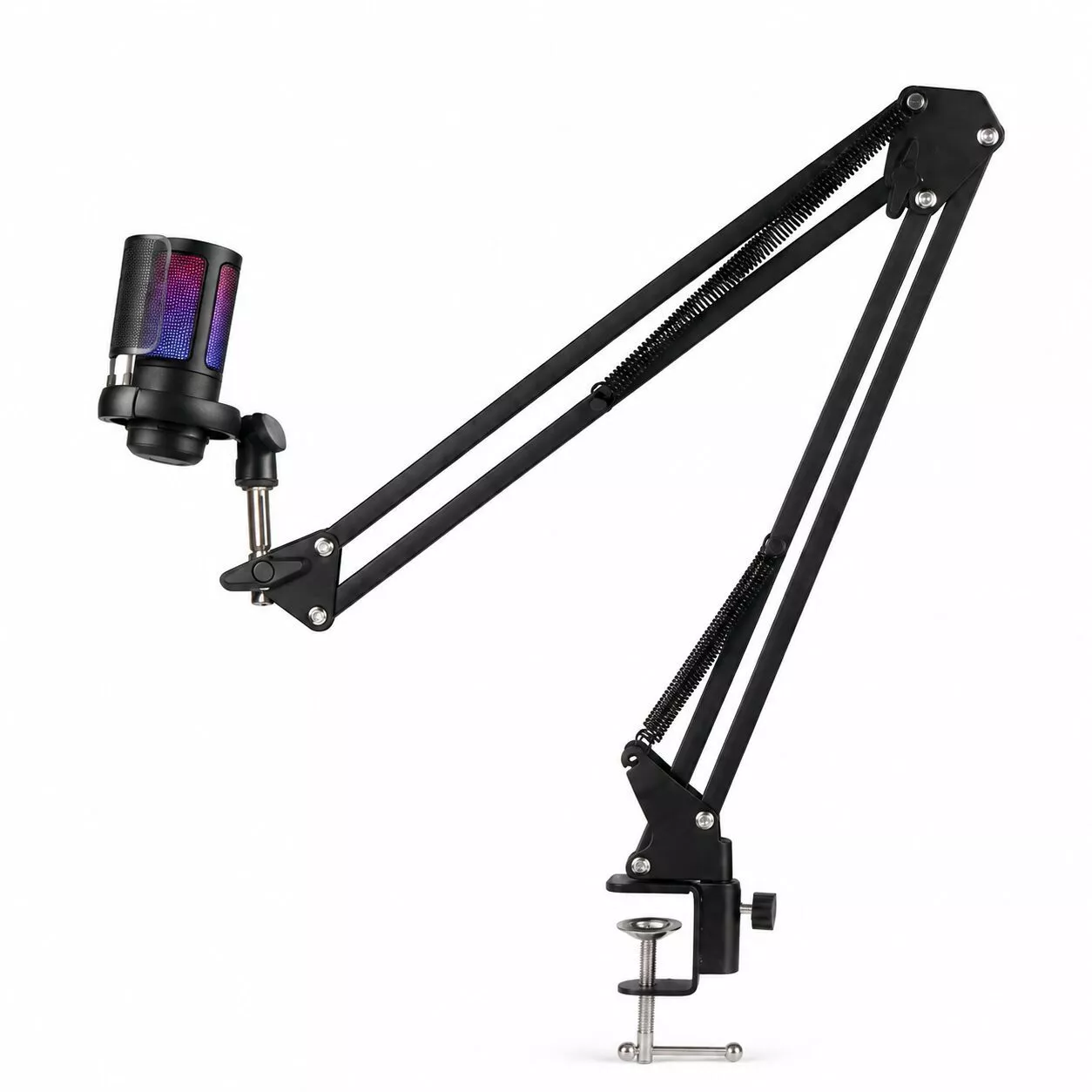 Micrófono Condenser Usb Rgb Con Brazo Articulado Me6s-h WR