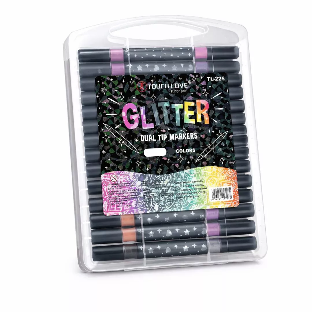 Marcadores Doble Punta Glitter X 24 Km-61282 WR