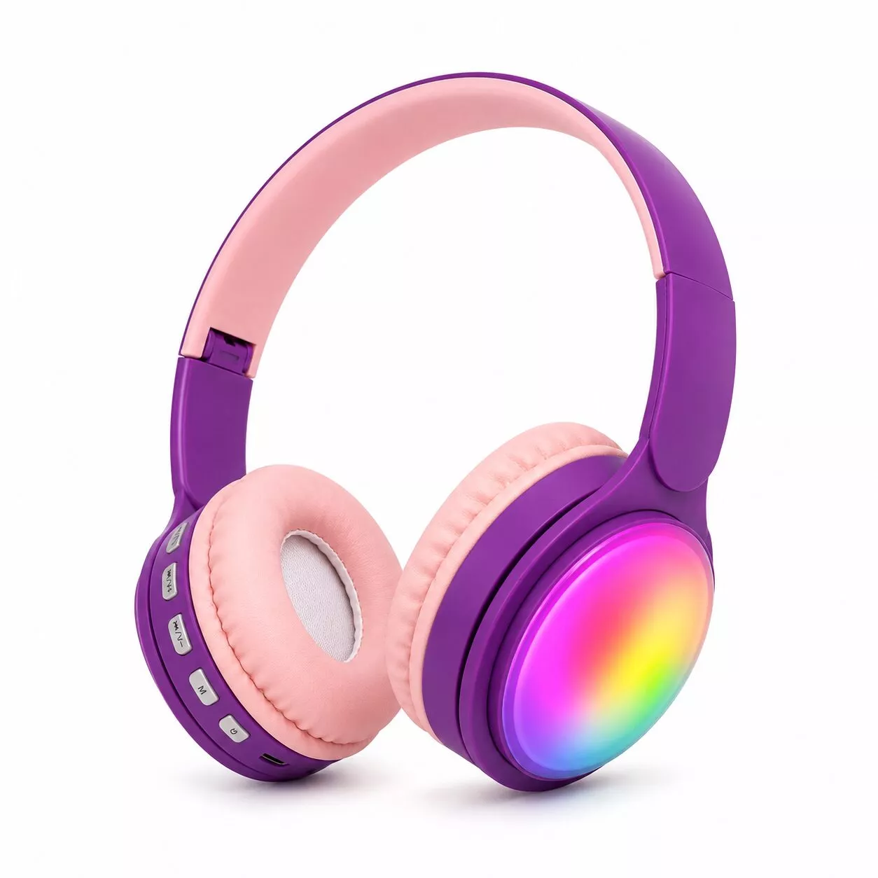 Auricular Vincha Inalámbrico B32 Bluetooth Luces Led WR