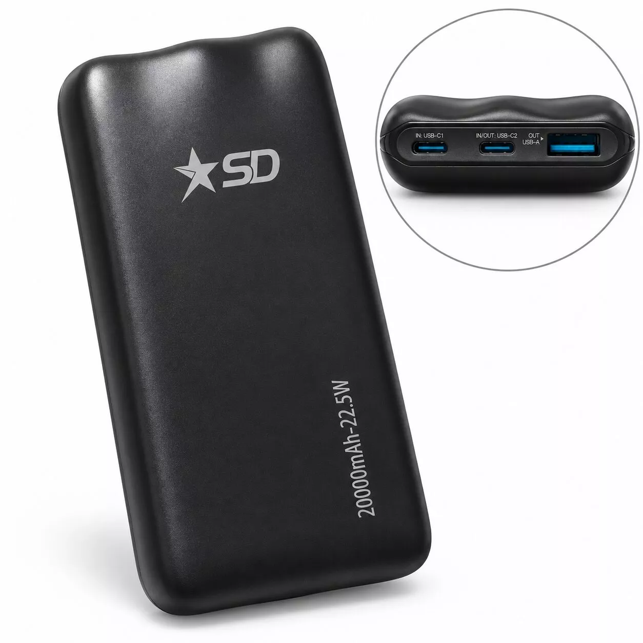 Power Bank Sd Negro 20.000mah Wp036 WQ