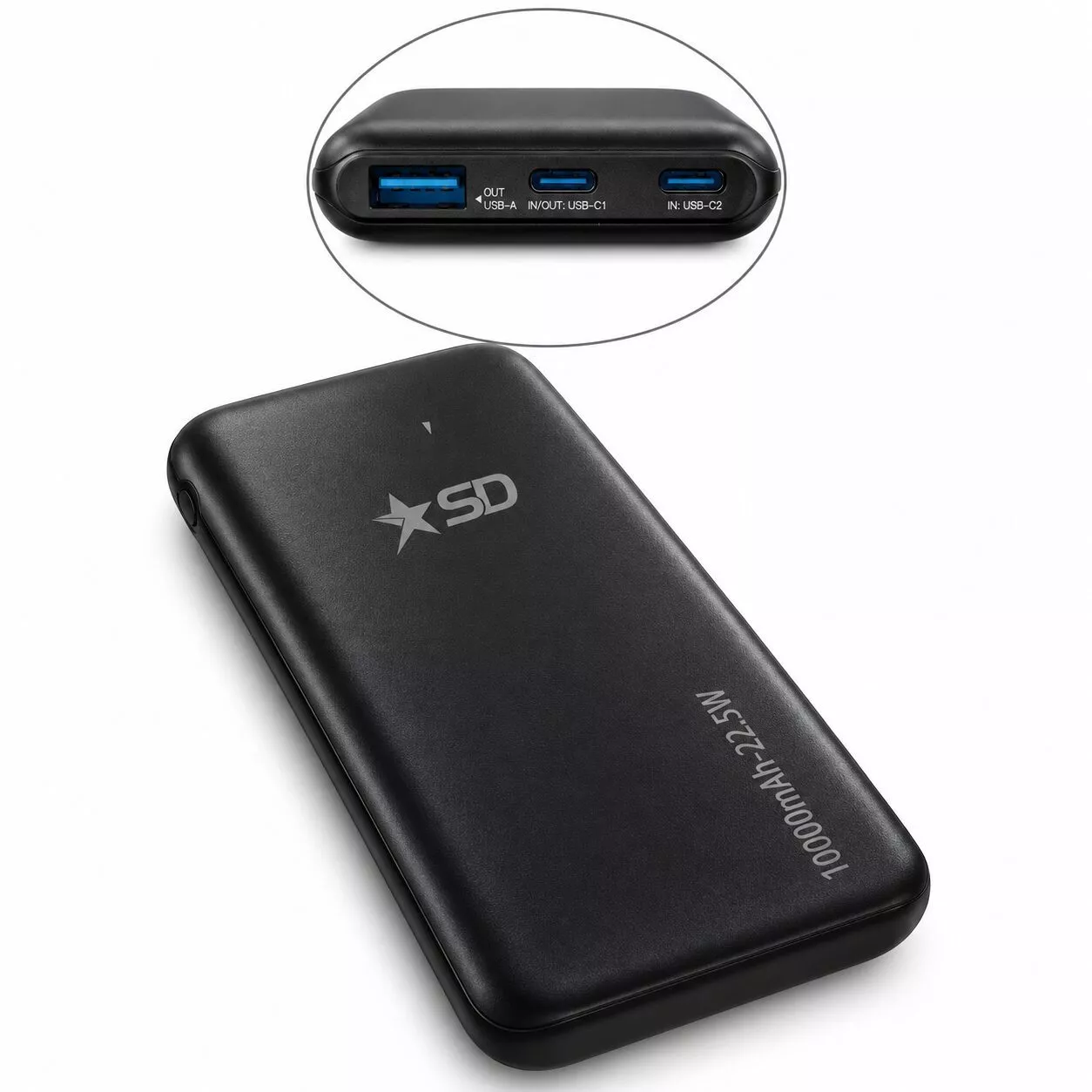Power Bank Sd Negro 10.000mah Wp027 WQ