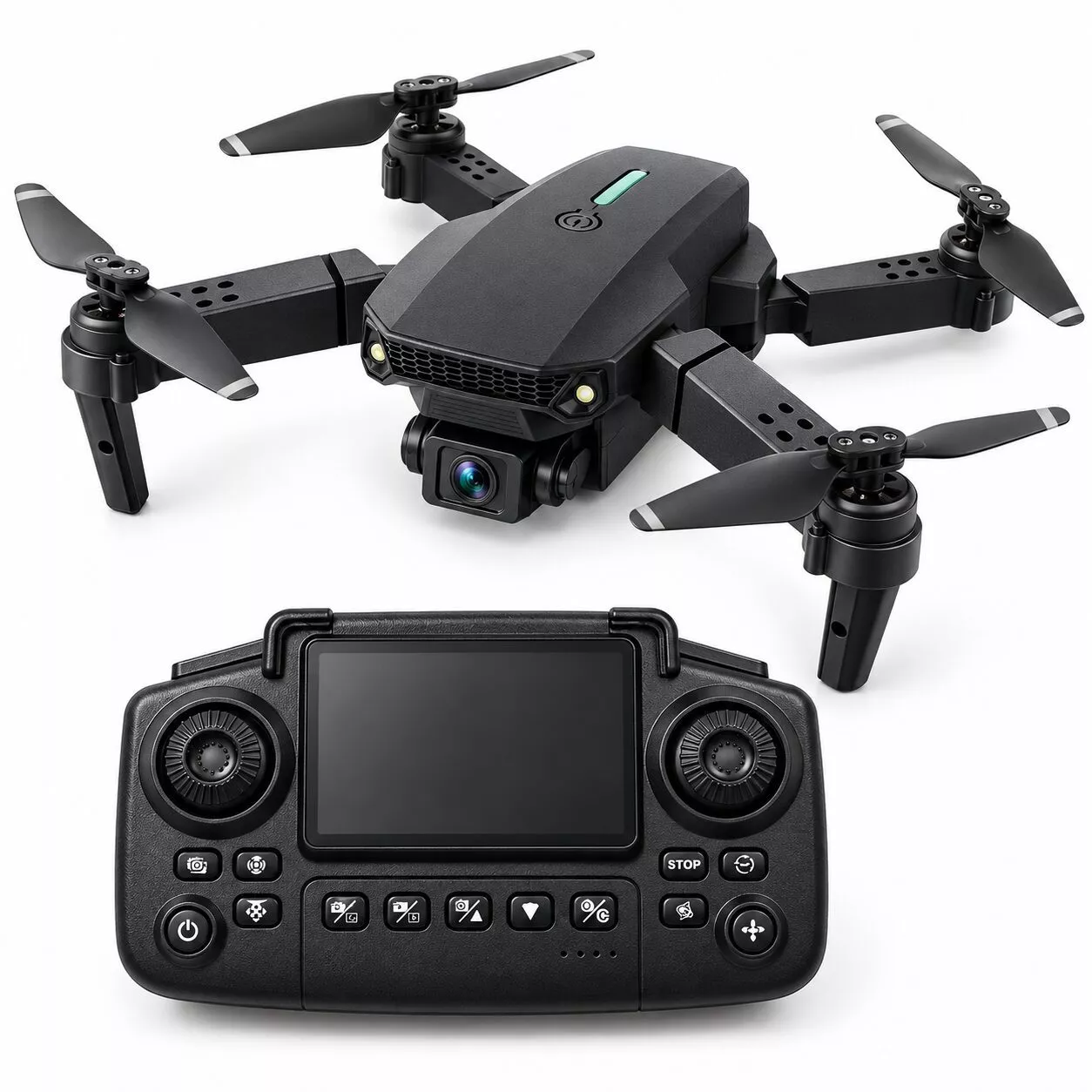 Drone E88 C/camara, Pantalla Control Remoto Y Memoria WQ