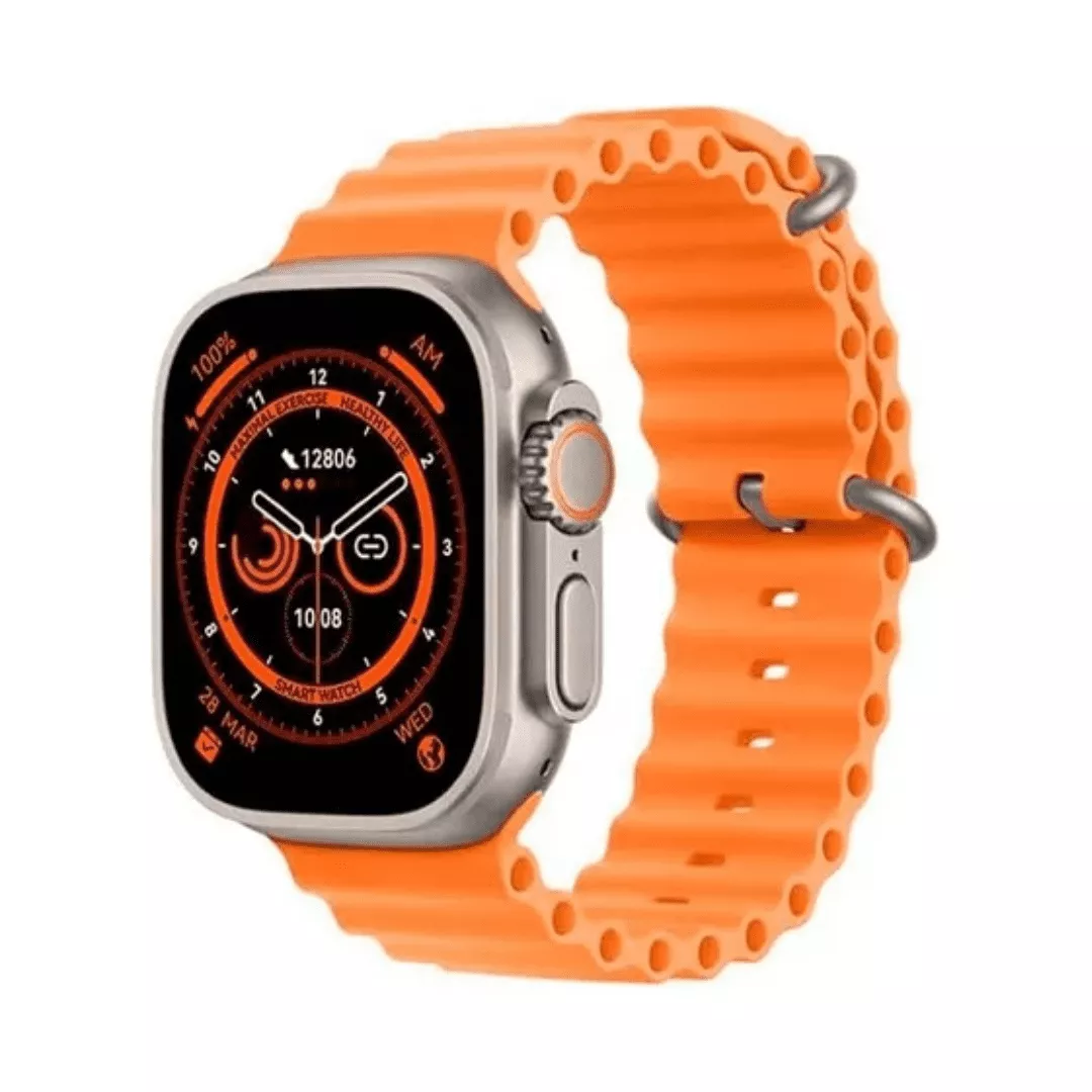 Smartwatch Reloj T800 Ultra Naranja WR