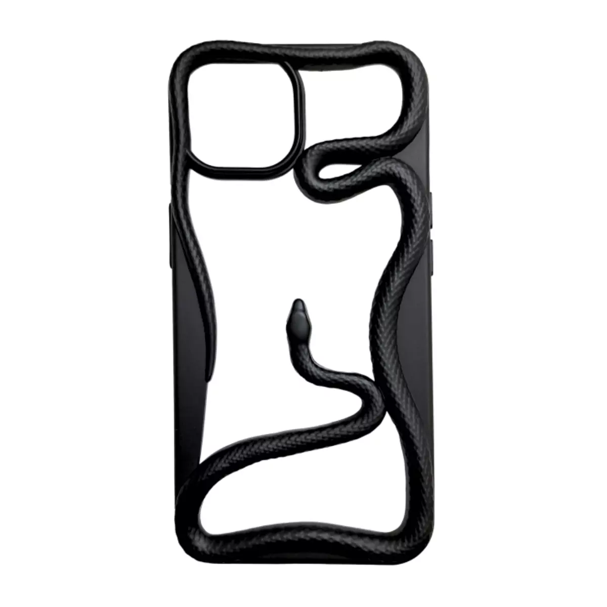 Funda Silicona Serpiente iPhone 12 Negro