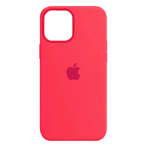 Funda Silicone Case Iphone 12 Pro Rosa Fluor